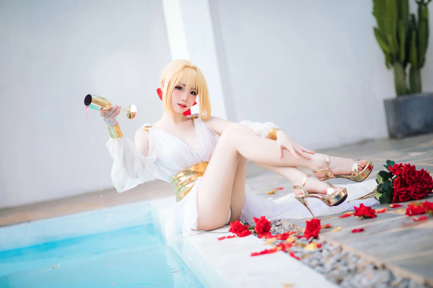 焖焖碳 - FGO·尼禄 礼服 [27P-270MB] tg@simisebaisi 【丝足阁】009.webp